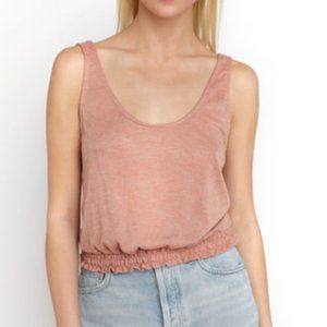 Project Social T smocked hem knit tank